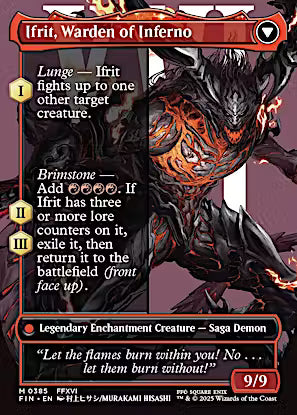 Clive, Ifrit's Dominant // Ifrit, Warden of Inferno (Borderless) (0385) [FINAL FANTASY]