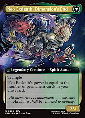 Exdeath, Void Warlock // Neo Exdeath, Dimension's End (Extended Art) [FINAL FANTASY] [Foil]