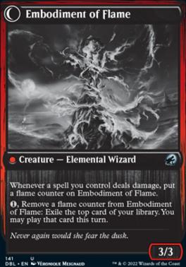 Flame Channeler // Embodiment of Flame [Innistrad: Double Feature] [Foil]