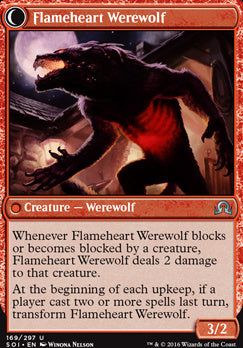 Kessig Forgemaster // Flameheart Werewolf [Shadows over Innistrad] [Foil]
