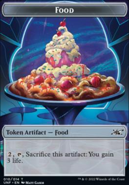 Clown Robot (003) // Food (010) Double-Sided Token [Unfinity Tokens]
