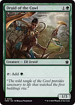 Druid of the Cowl [Foundations] [Foil]