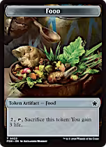 Food // Treasure Double-Sided Token [Foundations Tokens] [Foil]