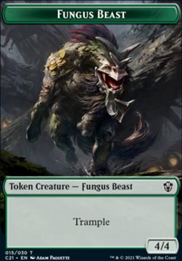 Demon // Fungus Beast Double-Sided Token [Commander 2021 Tokens]