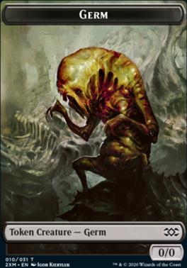Clue // Germ Double-Sided Token [Double Masters Tokens]