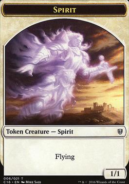 Spirit (001) // Spirit (006) Double-Sided Token [Commander 2016 Tokens]