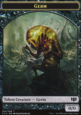 Stoneforged Blade // Germ Double-Sided Token [Commander 2014 Tokens]