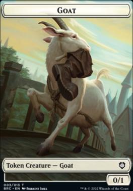 Construct (008) // Goat Double-Sided Token [The Brothers' War Commander Tokens]