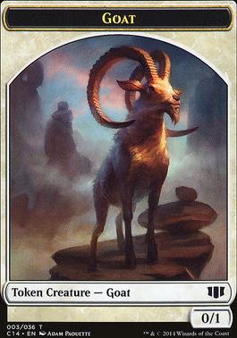 Goblin // Goat Double-Sided Token [Commander 2014 Tokens]