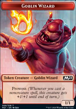Cat (011) // Goblin Wizard Double-Sided Token [Core Set 2021 Tokens]
