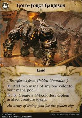 Golden Guardian // Gold-Forge Garrison [Rivals of Ixalan] [Foil]