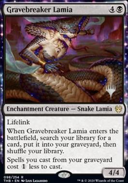 Gravebreaker Lamia (Promo Pack) [Theros Beyond Death Promos] [Foil]