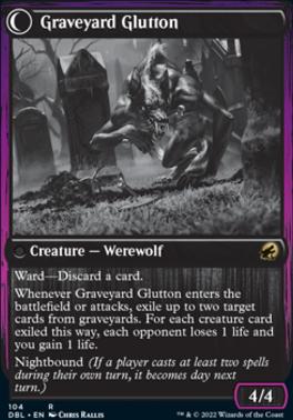 Graveyard Trespasser // Graveyard Glutton [Innistrad: Double Feature] [Foil]