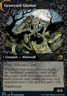 Graveyard Trespasser // Graveyard Glutton (Showcase Equinox) [Innistrad: Midnight Hunt] [Foil]