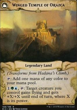 Hadana's Climb // Winged Temple of Orazca [Rivals of Ixalan] [Foil]