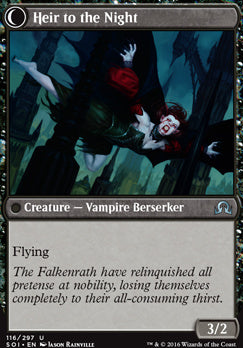 Heir of Falkenrath // Heir to the Night [Shadows over Innistrad] [Foil]