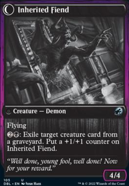 Heirloom Mirror // Inherited Fiend [Innistrad: Double Feature] [Foil]