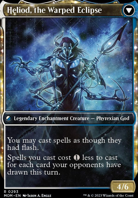 Heliod, the Radiant Dawn // Heliod, the Warped Eclipse (Showcase Planar Booster Fun) [March of the Machine] [Foil]
