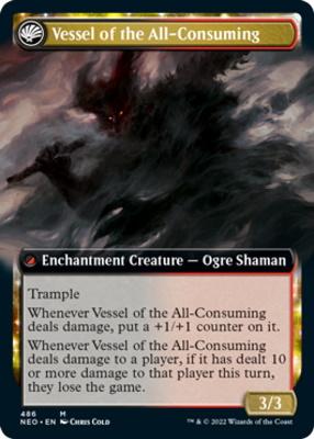 Hidetsugu Consumes All // Vessel of the All-Consuming (Extended Art) [Kamigawa: Neon Dynasty]