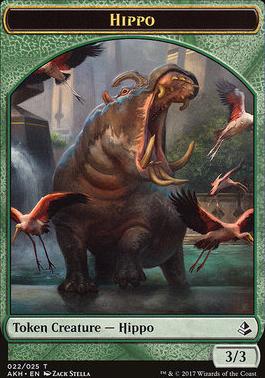 Aven Wind Guide // Hippo Double-Sided Token [Amonkhet Tokens]