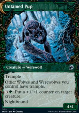 Hound Tamer // Untamed Pup (Showcase Equinox) [Innistrad: Midnight Hunt] [Foil]