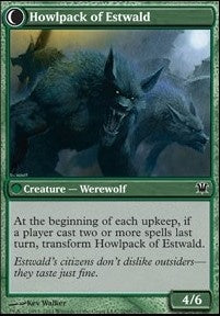 Villagers of Estwald // Howlpack of Estwald [Innistrad] [Foil]