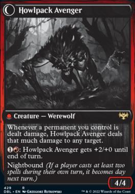 Ill-Tempered Loner // Howlpack Avenger [Innistrad: Double Feature] [Foil]