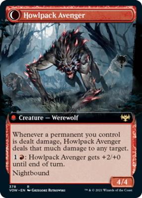 Ill-Tempered Loner // Howlpack Avenger (Extended Art) [Innistrad: Crimson Vow] [Foil]