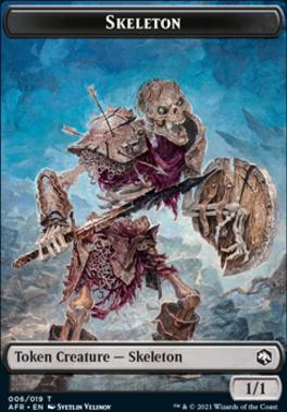 Lost Mine of Phandelver // Skeleton Double-Sided Token [Dungeons & Dragons: Adventures in the Forgotten Realms Tokens] [Foil]