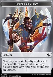 Elemental (9) // Teferi's Talent Emblem Double-Sided Token [March of the Machine Tokens]