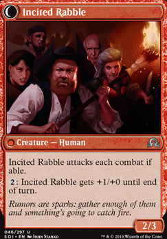 Town Gossipmonger // Incited Rabble [Shadows over Innistrad] [Foil]