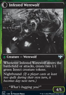 Infestation Expert // Infested Werewolf [Innistrad: Double Feature] [Foil]
