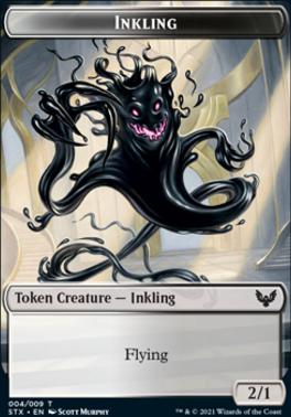 Fractal // Inkling Double-Sided Token [Strixhaven: School of Mages Tokens]