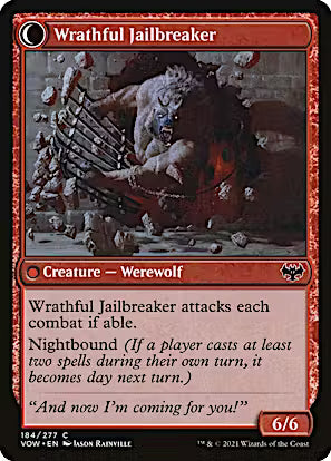 Weary Prisoner // Wrathful Jailbreaker [Innistrad: Crimson Vow] [Foil]