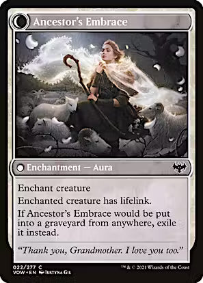 Kindly Ancestor // Ancestor's Embrace [Innistrad: Crimson Vow] [Foil]