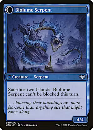 Biolume Egg // Biolume Serpent [Innistrad: Crimson Vow] [Foil]