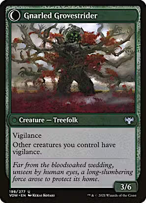 Dormant Grove // Gnarled Grovestrider [Innistrad: Crimson Vow] [Foil]