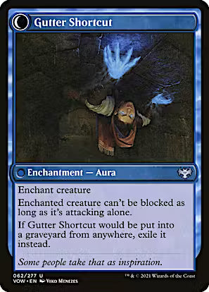 Gutter Skulker // Gutter Shortcut [Innistrad: Crimson Vow] [Foil]