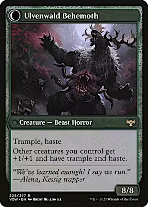 Ulvenwald Oddity // Ulvenwald Behemoth [Innistrad: Crimson Vow Prerelease Promos]