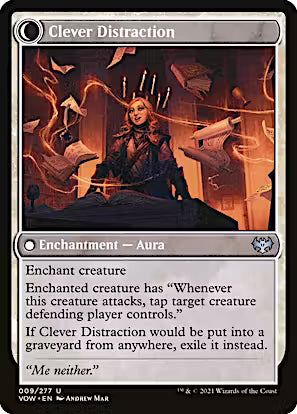 Distracting Geist // Clever Distraction [Innistrad: Crimson Vow] [Foil]