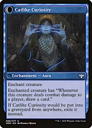 Mischievous Catgeist // Catlike Curiosity [Innistrad: Crimson Vow] [Foil]