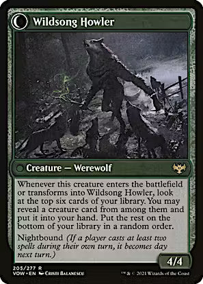 Howlpack Piper // Wildsong Howler [Innistrad: Crimson Vow Prerelease Promos]