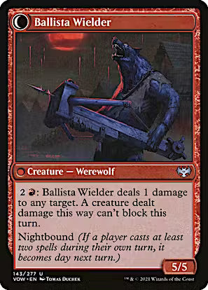 Ballista Watcher // Ballista Wielder [Innistrad: Crimson Vow] [Foil]
