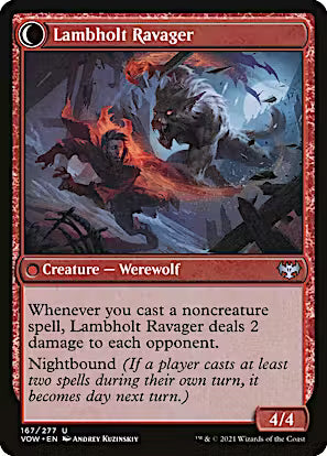 Lambholt Raconteur // Lambholt Ravager [Innistrad: Crimson Vow] [Foil]