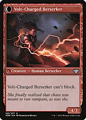 Voltaic Visionary // Volt-Charged Berserker [Innistrad: Crimson Vow] [Foil]
