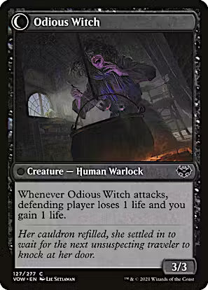Ragged Recluse // Odious Witch [Innistrad: Crimson Vow] [Foil]