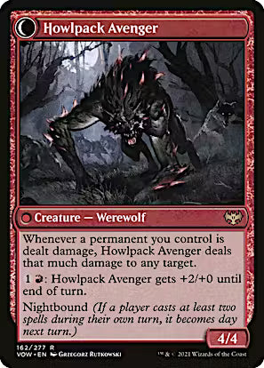 Ill-Tempered Loner // Howlpack Avenger [Innistrad: Crimson Vow Prerelease Promos]