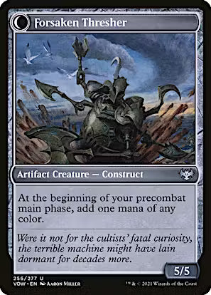 Foreboding Statue // Forsaken Thresher [Innistrad: Crimson Vow] [Foil]