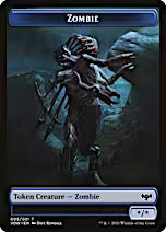 Zombie (008) // Zombie (005) Double-Sided Token [Innistrad: Crimson Vow Tokens]