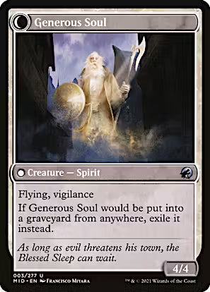 Beloved Beggar // Generous Soul [Innistrad: Midnight Hunt] [Foil]